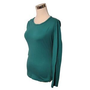 Dots Long Sleeve Green Tee Shirt Size M